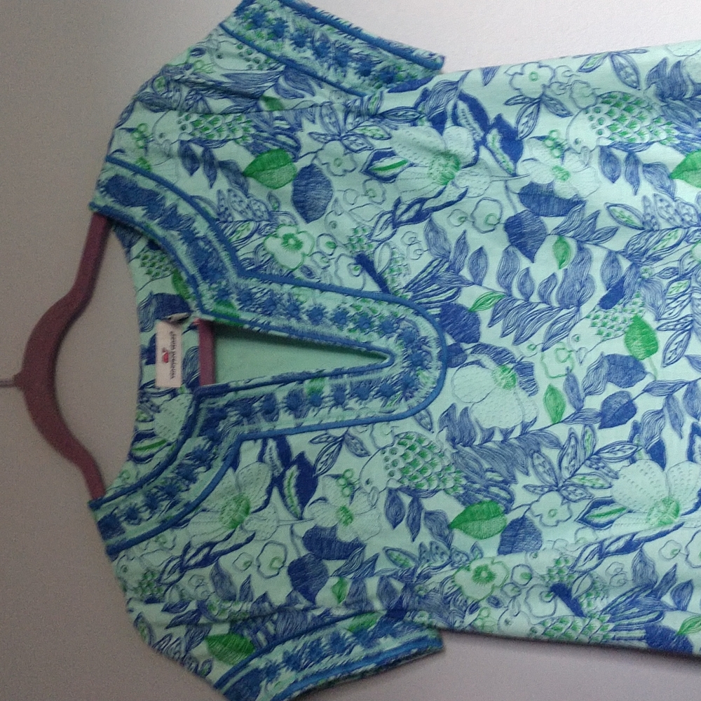 Vineyard Vines Cordia Floral Tunic linen/cotton, lined Dress NWT - Picture 3 of 6